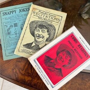 Antique Joke Book bundle of 3